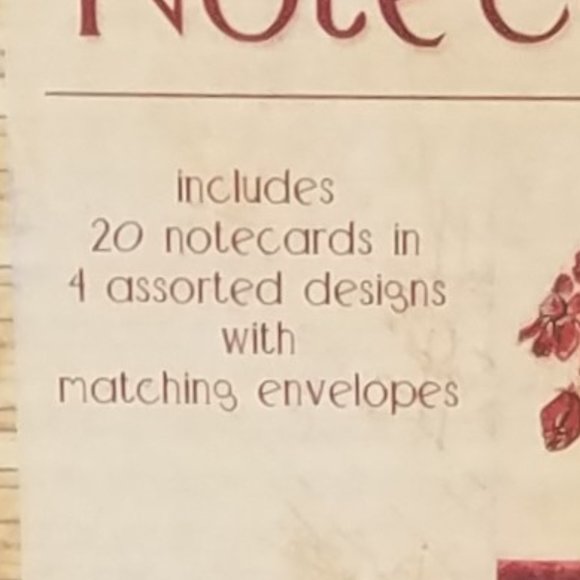 Brand New Tri-Coastal Laurel Lehman 20 Piece Notecard Set - 4 Designs - Picture 11 of 12